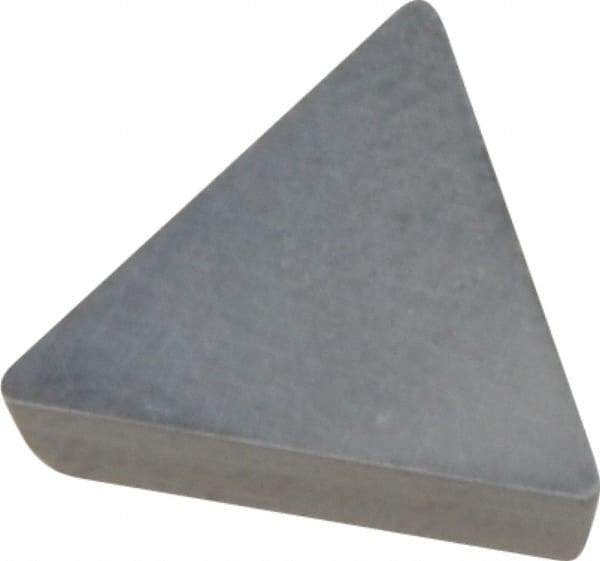 Value Collection - TPG221 Grade I55 Carbide Turning Insert - Uncoated, 60° Triangle, 1/4" Inscr Circle, 1/8" Thick, 1/64" Corner Radius - Eagle Tool & Supply