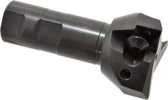 Value Collection - 2" Cut Diam, 0.656" Max Depth of Cut, 1" Shank Diam, 3-11/16" OAL, Indexable Square Shoulder End Mill - TPC 32..., TPG 32., TPU 32. Inserts, Weldon Shank - Eagle Tool & Supply