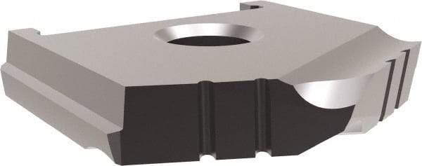 Allied Machine and Engineering - 1-7/32" Diam x 3/16" Thick, Seat Code A, 130° Included Angle Spade Drill Insert - TiAlN Coated, High Speed Steel, Series A - Eagle Tool & Supply