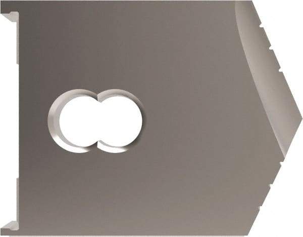 Allied Machine and Engineering - 2-17/32" Diam x 3/8" Thick, Seat Code D (Oversize), 130° Included Angle Spade Drill Insert - Uncoated Powdered Metal, Powdered Metal, Series D (Oversize) - Eagle Tool & Supply