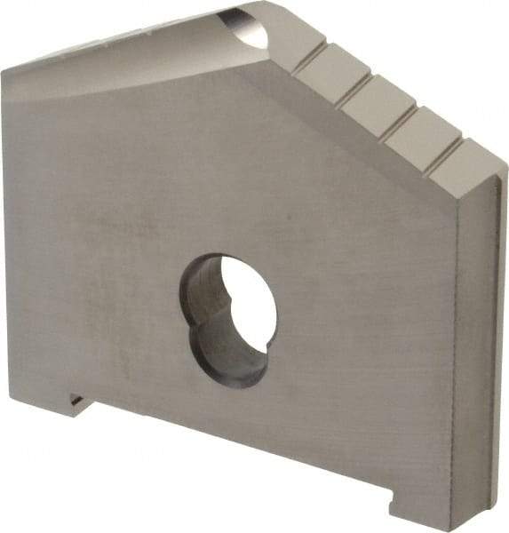 Allied Machine and Engineering - 3" Diam x 7/16" Thick, Seat Code E, 130° Included Angle Spade Drill Insert - Uncoated Powdered Metal, Powdered Metal, Series E - Eagle Tool & Supply