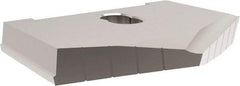 Allied Machine and Engineering - 7" Diam x 11/16" Thick, Seat Code H, 130° Included Angle Spade Drill Insert - Uncoated Powdered Metal, Powdered Metal, Series H - Eagle Tool & Supply