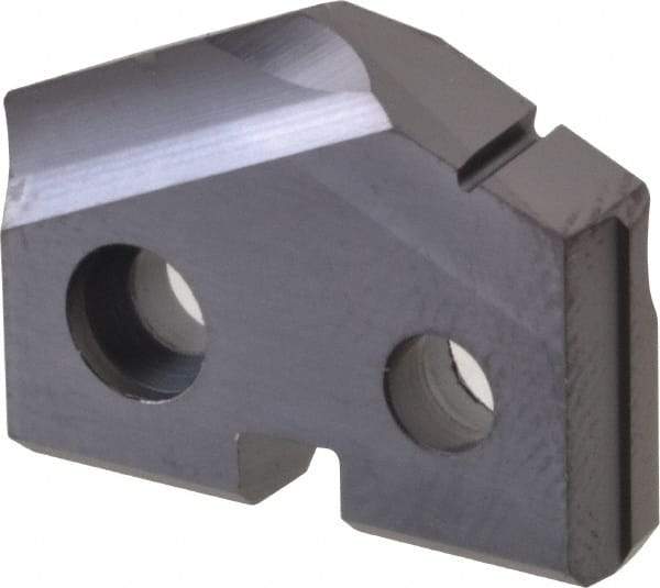 Allied Machine and Engineering - 47/64" Diam x 5/32" Thick, Seat Code 1, 132° Included Angle Spade Drill Insert - TiAlN Coated, High Speed Steel, Series T-A - Eagle Tool & Supply