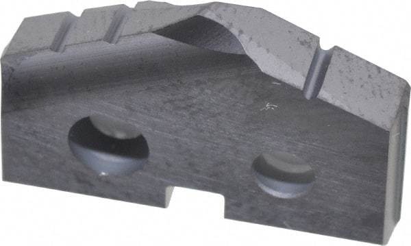 Allied Machine and Engineering - 55/64" Diam x 5/32" Thick, Seat Code 1, 132° Included Angle Spade Drill Insert - TiAlN Coated, High Speed Steel, Series T-A - Eagle Tool & Supply