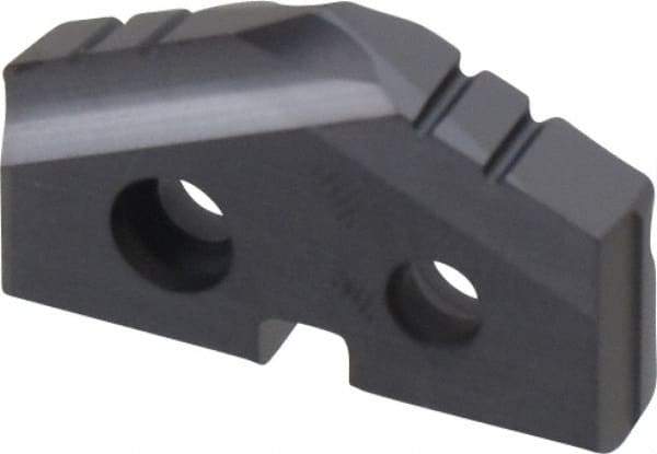 Allied Machine and Engineering - 57/64" Diam x 5/32" Thick, Seat Code 1, 132° Included Angle Spade Drill Insert - TiAlN Coated, High Speed Steel, Series T-A - Eagle Tool & Supply