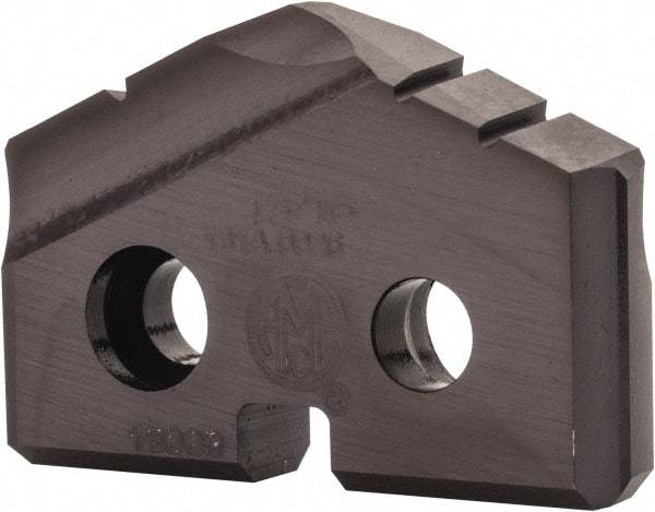 Allied Machine and Engineering - 13/16" Diam x 5/32" Thick, Seat Code 1, 132° Included Angle Spade Drill Insert - TiAlN Coated, High Speed Steel, Series T-A - Eagle Tool & Supply