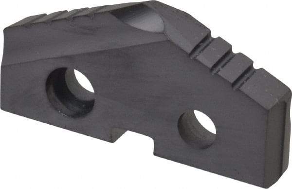 Allied Machine and Engineering - 1-7/32" Diam x 3/16" Thick, Seat Code 2, 132° Included Angle Spade Drill Insert - TiAlN Coated, High Speed Steel, Series T-A - Eagle Tool & Supply