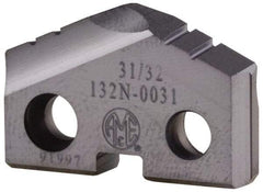 Allied Machine and Engineering - 20mm Diam x 5/32" Thick, Seat Code 1, 132° Included Angle Spade Drill Insert - TiCN Coated, Cobalt, Grade Premium Cobalt, Series T-A - Eagle Tool & Supply