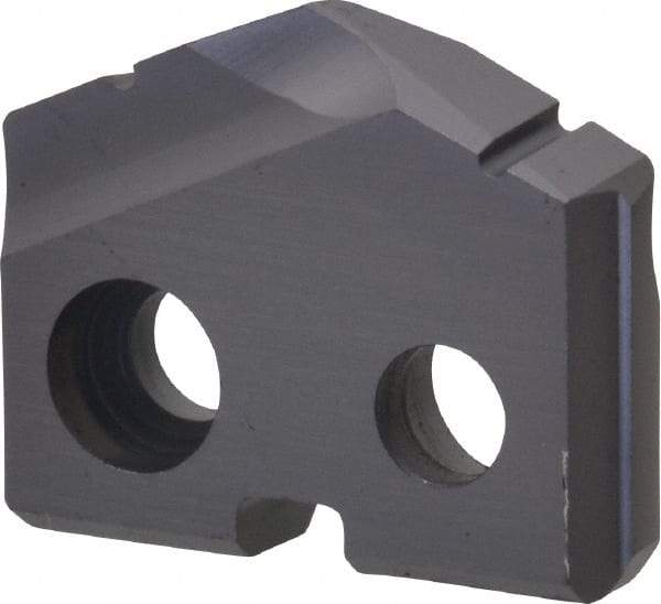 Allied Machine and Engineering - 17/32" Diam x 1/8" Thick, Seat Code 0, 132° Included Angle Spade Drill Insert - TiAlN Coated, Cobalt, Grade Super Cobalt, Series T-A - Eagle Tool & Supply