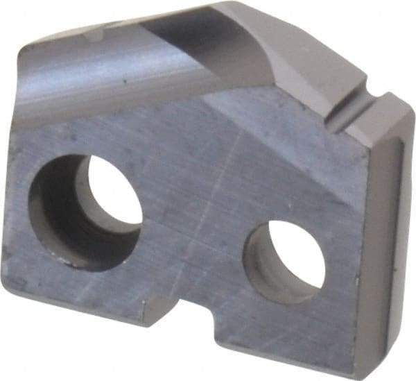 Allied Machine and Engineering - 13mm Diam x 11/16" Thick, Seat Code 0, 132° Included Angle Spade Drill Insert - TiAlN Coated, Cobalt, Series T-A - Eagle Tool & Supply