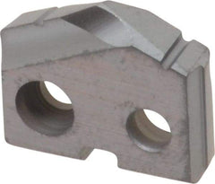 Allied Machine and Engineering - 33/64" Diam x 1/8" Thick, Seat Code 0, 132° Included Angle Spade Drill Insert - TiCN Coated, Cobalt, Grade Super Cobalt, Series T-A - Eagle Tool & Supply