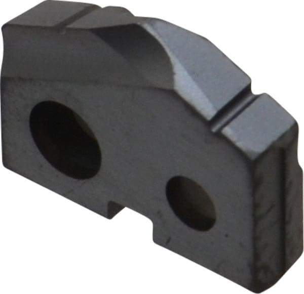 Allied Machine and Engineering - 37/64" Diam x 1/8" Thick, Seat Code 0, 132° Included Angle Spade Drill Insert - TiCN Coated, Cobalt, Grade Super Cobalt, Series T-A - Eagle Tool & Supply