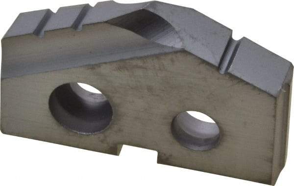 Allied Machine and Engineering - 43/64" Diam x 1/8" Thick, Seat Code 0, 132° Included Angle Spade Drill Insert - TiCN Coated, Cobalt, Grade Super Cobalt, Series T-A - Eagle Tool & Supply