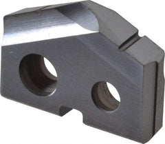 Allied Machine and Engineering - 19/32" Diam x 1/8" Thick, Seat Code 0, 132° Included Angle Spade Drill Insert - TiCN Coated, Cobalt, Grade Super Cobalt, Series T-A - Eagle Tool & Supply