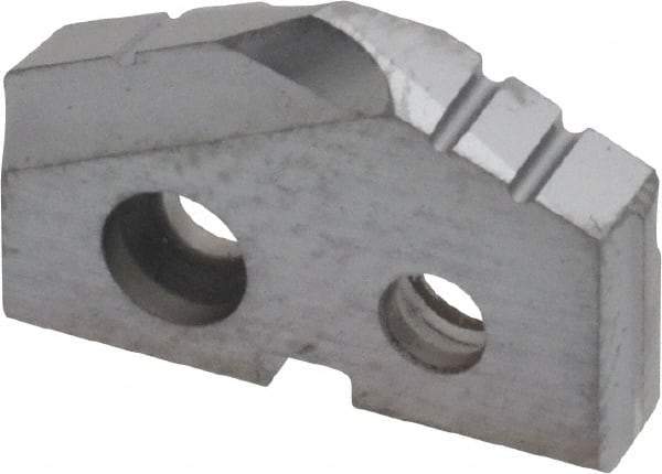 Allied Machine and Engineering - 21/32" Diam x 1/8" Thick, Seat Code 0, 132° Included Angle Spade Drill Insert - TiCN Coated, Cobalt, Grade Super Cobalt, Series T-A - Eagle Tool & Supply