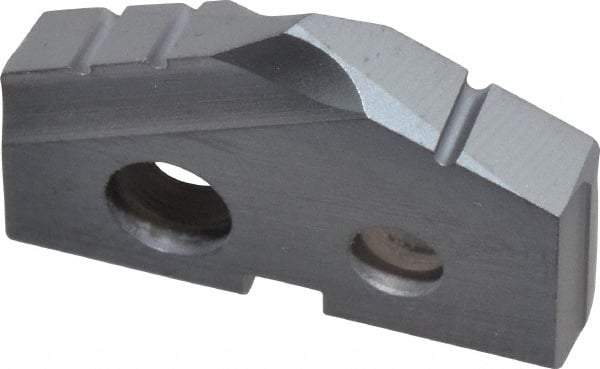 Allied Machine and Engineering - 11/16" Diam x 1/8" Thick, Seat Code 0, 132° Included Angle Spade Drill Insert - TiCN Coated, Cobalt, Grade Super Cobalt, Series T-A - Eagle Tool & Supply