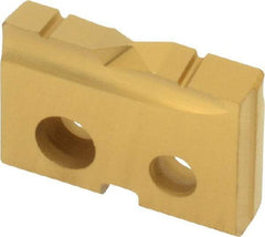 Allied Machine and Engineering - 5/8" Diam x 1/8" Thick, Seat Code 0, Flat Bottom Spade Drill Insert - TiN Coated, Cobalt, Grade Super Cobalt, Series T-A - Eagle Tool & Supply
