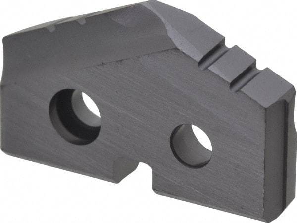 Allied Machine and Engineering - 57/64" Diam x 5/32" Thick, Seat Code 1, 132° Included Angle Spade Drill Insert - TiAlN Coated, Cobalt, Grade Super Cobalt, Series T-A - Eagle Tool & Supply