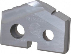 Allied Machine and Engineering - 13/16" Diam x 5/32" Thick, Seat Code 1, 132° Included Angle Spade Drill Insert - TiCN Coated, Cobalt, Grade Super Cobalt, Series T-A - Eagle Tool & Supply