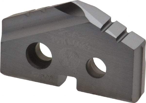 Allied Machine and Engineering - 29/32" Diam x 5/32" Thick, Seat Code 1, 132° Included Angle Spade Drill Insert - TiCN Coated, Cobalt, Grade Super Cobalt, Series T-A - Eagle Tool & Supply
