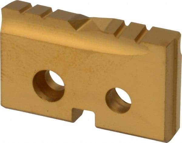 Allied Machine and Engineering - 59/64" Diam x 5/32" Thick, Seat Code 1, Flat Bottom Spade Drill Insert - TiN Coated, Cobalt, Series T-A - Eagle Tool & Supply