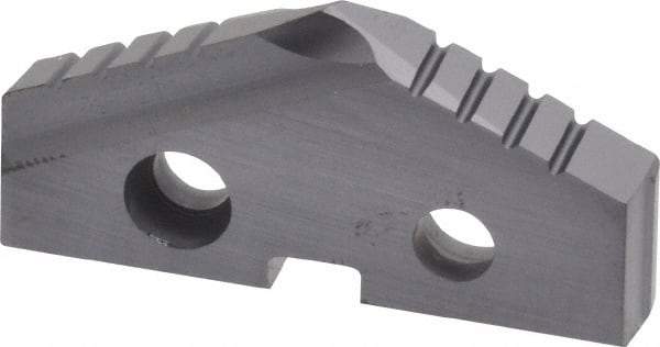 Allied Machine and Engineering - 1-5/16" Diam x 3/16" Thick, Seat Code 2, 132° Included Angle Spade Drill Insert - TiAlN Coated, Cobalt, Grade Super Cobalt, Series T-A - Eagle Tool & Supply