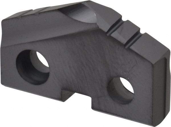 Allied Machine and Engineering - 1-1/64" Diam x 3/16" Thick, Seat Code 2, 132° Included Angle Spade Drill Insert - TiAlN Coated, Cobalt, Grade Super Cobalt, Series T-A - Eagle Tool & Supply