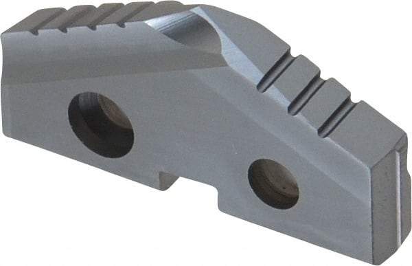 Allied Machine and Engineering - 1-1/4" Diam x 3/16" Thick, Seat Code 2, 132° Included Angle Spade Drill Insert - TiCN Coated, Cobalt, Grade Super Cobalt, Series T-A - Eagle Tool & Supply
