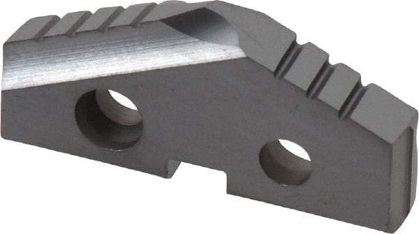 Allied Machine and Engineering - 1-9/32" Diam x 3/16" Thick, Seat Code 2, 132° Included Angle Spade Drill Insert - TiCN Coated, Cobalt, Grade Super Cobalt, Series T-A - Eagle Tool & Supply