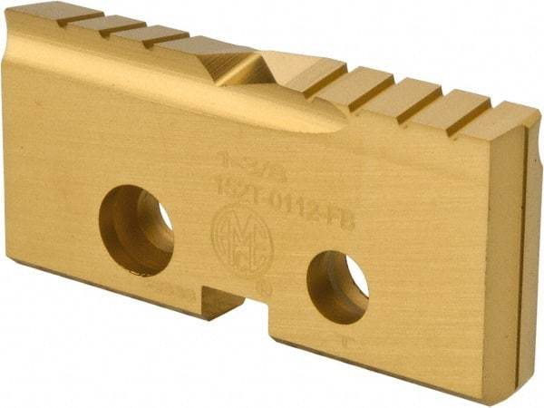 Allied Machine and Engineering - 1-3/8" Diam x 3/16" Thick, Seat Code 2, Flat Bottom Spade Drill Insert - TiN Coated, Cobalt, Grade Super Cobalt, Series T-A - Eagle Tool & Supply