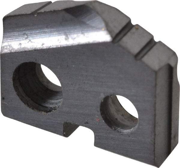 Allied Machine and Engineering - 27/64" Diam x 3/32" Thick, Seat Code Y, 132° Included Angle Spade Drill Insert - TiCN Coated, Cobalt, Grade Super Cobalt, Series T-A - Eagle Tool & Supply