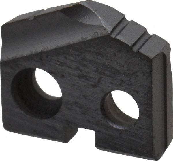 Allied Machine and Engineering - 13/32" Diam x 3/32" Thick, Seat Code Y, 132° Included Angle Spade Drill Insert - TiCN Coated, Cobalt, Grade Super Cobalt, Series T-A - Eagle Tool & Supply