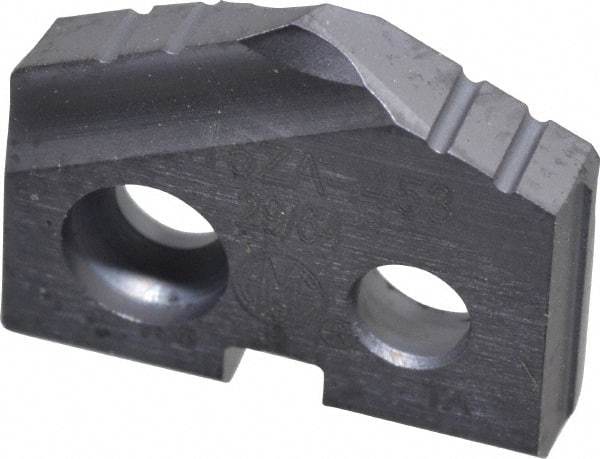 Allied Machine and Engineering - 29/64" Diam x 3/32" Thick, Seat Code Z, 132° Included Angle Spade Drill Insert - TiAlN Coated, Cobalt, Grade Super Cobalt, Series T-A - Eagle Tool & Supply