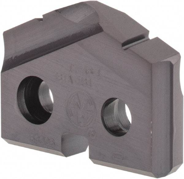 Allied Machine and Engineering - 47/64" Diam x 5/32" Thick, Seat Code 1, 132° Included Angle Spade Drill Insert - TiAlN Coated, Cobalt, Grade Premium Cobalt, Series T-A - Eagle Tool & Supply