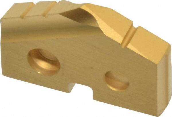 Allied Machine and Engineering - 27/32" Diam x 5/32" Thick, Seat Code 1, 132° Included Angle Spade Drill Insert - TiN Coated, Cobalt, Grade Premium Cobalt, Series T-A - Eagle Tool & Supply