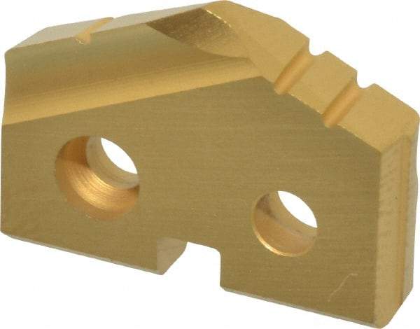 Allied Machine and Engineering - 20mm Diam x 5/32" Thick, Seat Code 1, 132° Included Angle Spade Drill Insert - TiN Coated, Cobalt, Grade Premium Cobalt, Series T-A - Eagle Tool & Supply
