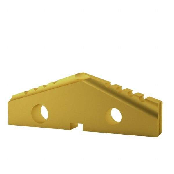 Allied Machine and Engineering - 33mm Diam x 3/16" Thick, Seat Code 2, 132° Included Angle Spade Drill Insert - TiN Coated, Cobalt, Grade Premium Cobalt, Series T-A - Eagle Tool & Supply