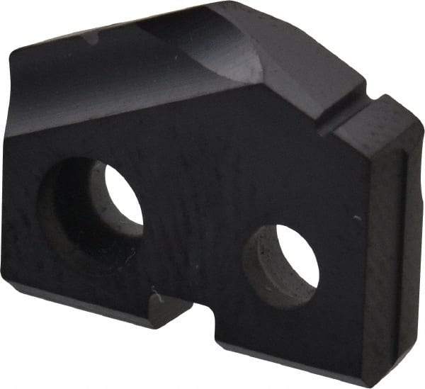 Allied Machine and Engineering - 35/64" Diam x 1/8" Thick, Seat Code 0, 132° Included Angle Spade Drill Insert - TiAlN Coated, Carbide, Grade K20, Series T-A - Eagle Tool & Supply