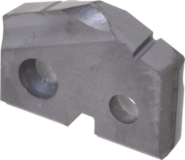 Allied Machine and Engineering - 47/64" Diam x 5/32" Thick, Seat Code 1, 132° Included Angle Spade Drill Insert - TiAlN Coated, Carbide, Grade K20, Series T-A - Eagle Tool & Supply