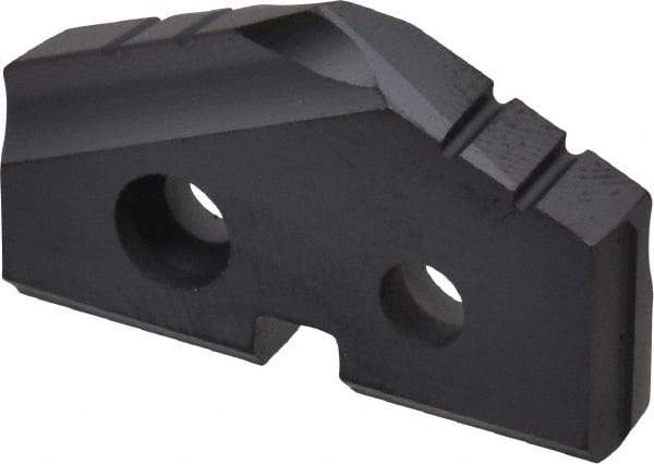 Allied Machine and Engineering - 59/64" Diam x 5/32" Thick, Seat Code 1, 132° Included Angle Spade Drill Insert - TiAlN Coated, Carbide, Grade K20, Series T-A - Eagle Tool & Supply