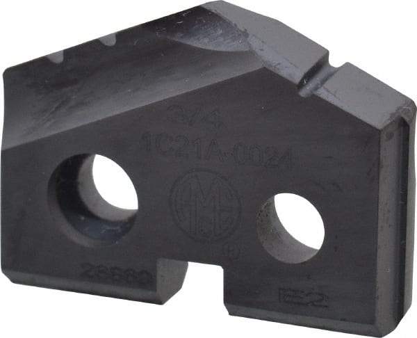 Allied Machine and Engineering - 3/4" Diam x 5/32" Thick, Seat Code 1, 132° Included Angle Spade Drill Insert - TiAlN Coated, Carbide, Grade K20, Series T-A - Eagle Tool & Supply