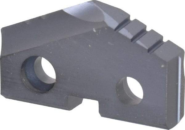 Allied Machine and Engineering - 1-1/16" Diam x 3/16" Thick, Seat Code 2, 132° Included Angle Spade Drill Insert - TiAlN Coated, Carbide, Grade K20, Series T-A - Eagle Tool & Supply