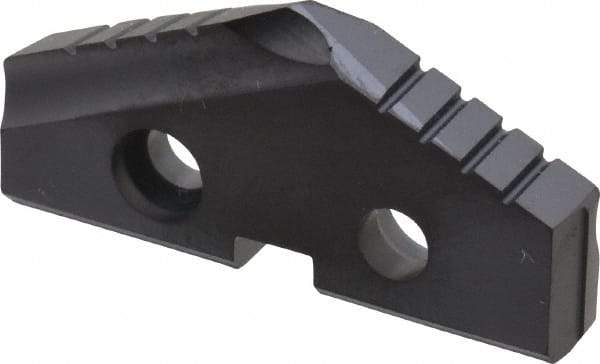 Allied Machine and Engineering - 1-11/32" Diam x 3/16" Thick, Seat Code 2, 132° Included Angle Spade Drill Insert - TiAlN Coated, Carbide, Grade K20, Series T-A - Eagle Tool & Supply