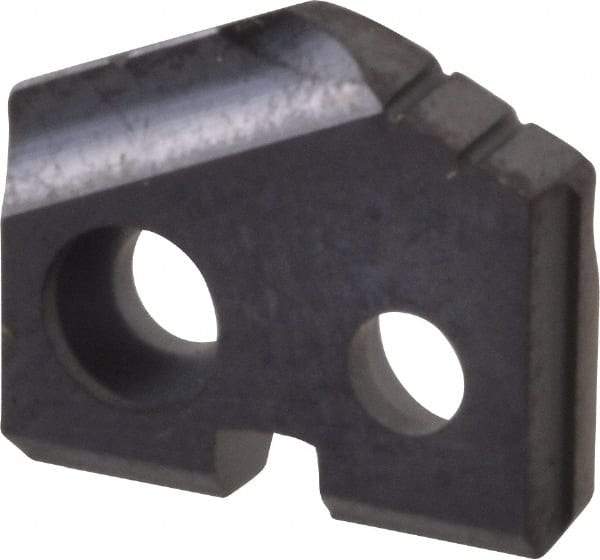 Allied Machine and Engineering - 27/64" Diam x 3/32" Thick, Seat Code Y, 132° Included Angle Spade Drill Insert - TiAlN Coated, Carbide, Grade K20, Series T-A - Eagle Tool & Supply