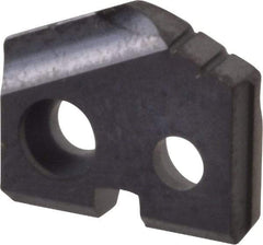 Allied Machine and Engineering - 27/64" Diam x 3/32" Thick, Seat Code Y, 132° Included Angle Spade Drill Insert - TiAlN Coated, Carbide, Grade K20, Series T-A - Eagle Tool & Supply