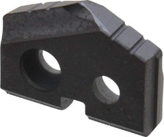 Allied Machine and Engineering - 31/64" Diam x 3/32" Thick, Seat Code Z, 132° Included Angle Spade Drill Insert - TiAlN Coated, Carbide, Grade K20, Series T-A - Eagle Tool & Supply