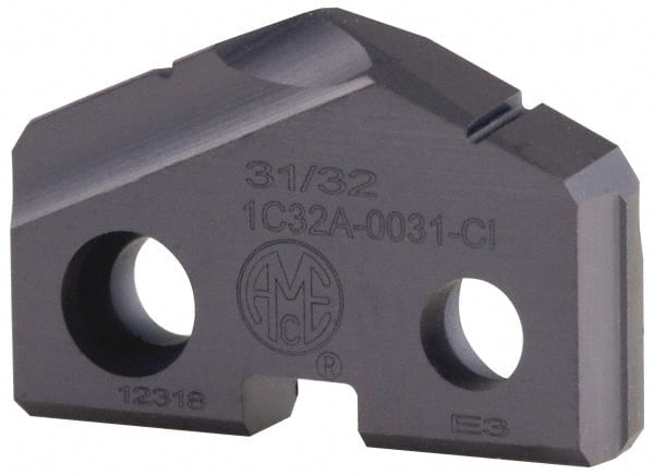 Allied Machine and Engineering - 10.5mm Diam 132° Seat Size Y Spade Drill Insert - Eagle Tool & Supply