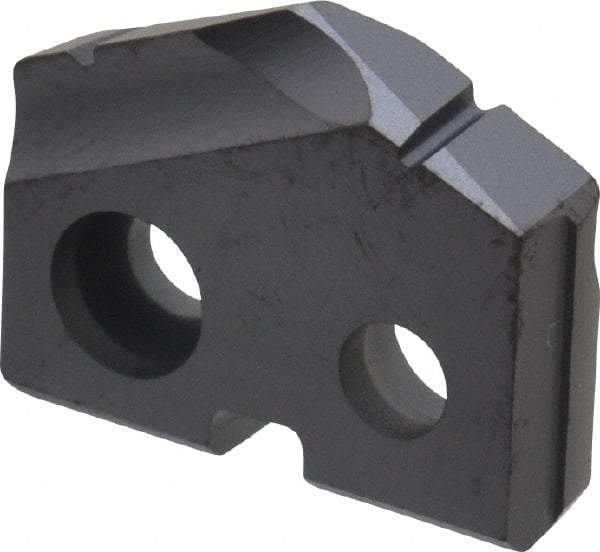 Allied Machine and Engineering - 35/64" Diam x 1/8" Thick, Seat Code 0, 132° Included Angle Spade Drill Insert - TiAlN Coated, Carbide, Grade P40, Series T-A - Eagle Tool & Supply