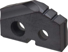 Allied Machine and Engineering - 43/64" Diam x 1/8" Thick, Seat Code 0, 132° Included Angle Spade Drill Insert - TiAlN Coated, Carbide, Grade P40, Series T-A - Eagle Tool & Supply