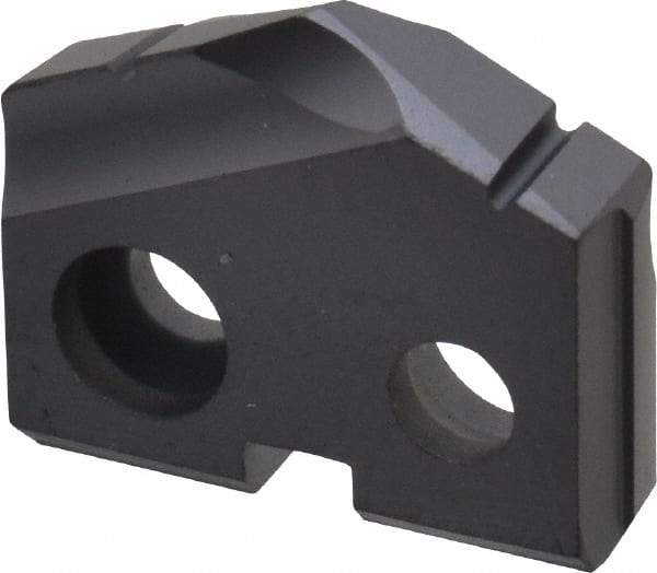 Allied Machine and Engineering - 17/32" Diam x 1/8" Thick, Seat Code 0, 132° Included Angle Spade Drill Insert - TiAlN Coated, Carbide, Grade P40, Series T-A - Eagle Tool & Supply